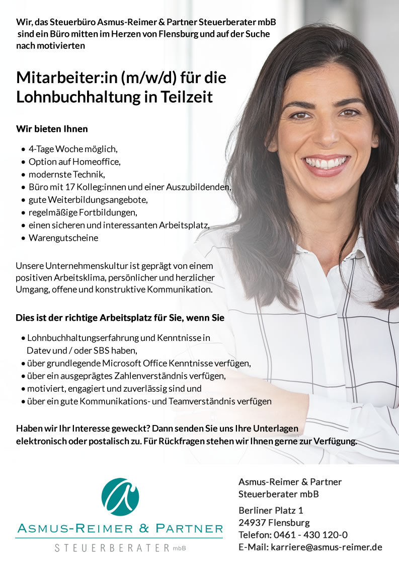 Lohnbuchhaltung in Teilzeit